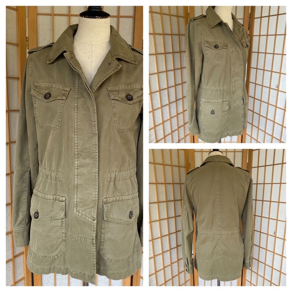 Banana Republic Jackets & Blazers - Banana Republic Green Utility Jacket SZ S